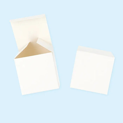 DIY White Square Gift Boxes